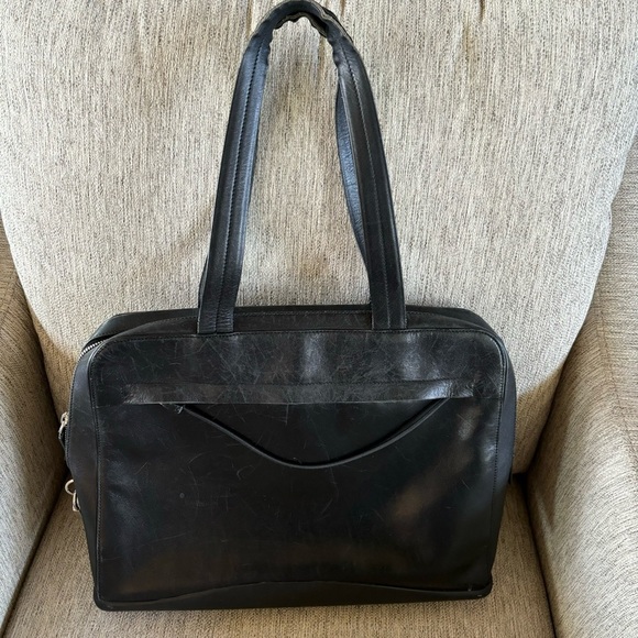 Prada Vintage Black Work Bag - Picture 1 of 16